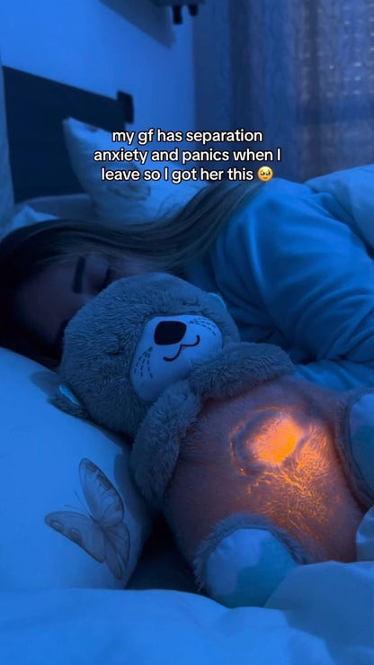 Breathing Teddy Bear with Soothing Music, Comfort Plush