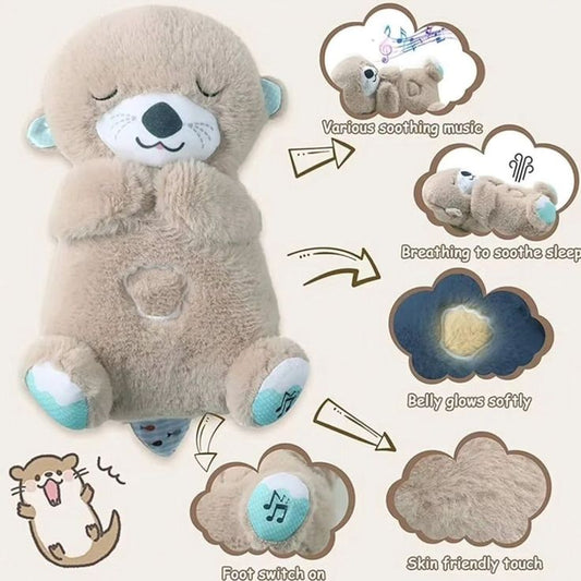 Breathing Teddy Bear with Soothing Music, Comfort Plush