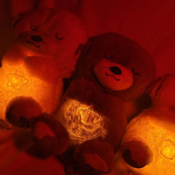 Breathing Teddy Bear with Soothing Music, Comfort Plush